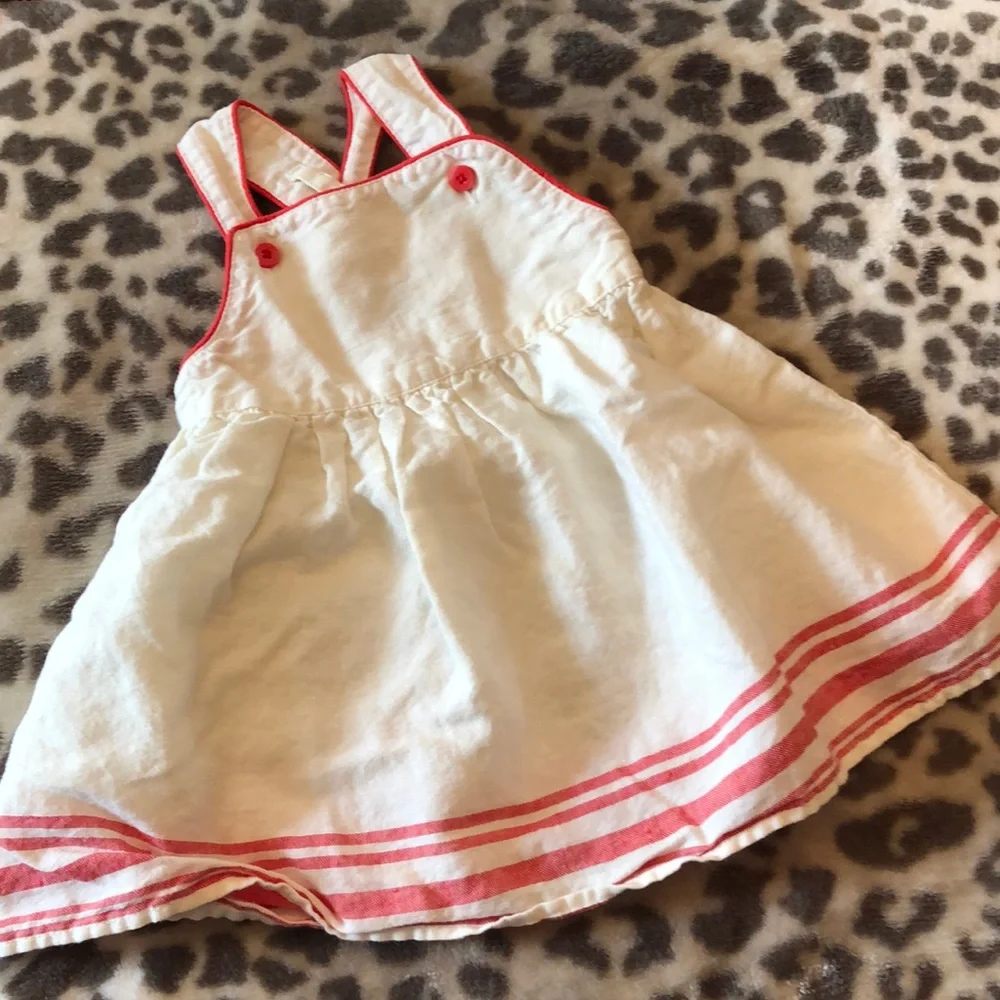 babyGap Linen Blend Cross Back Dress 0-3 months